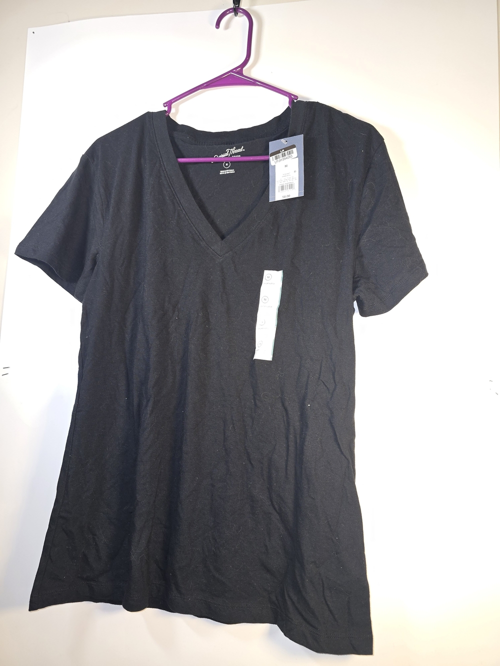Black V-Neck woman's Shirt - Classic Everyday Tee